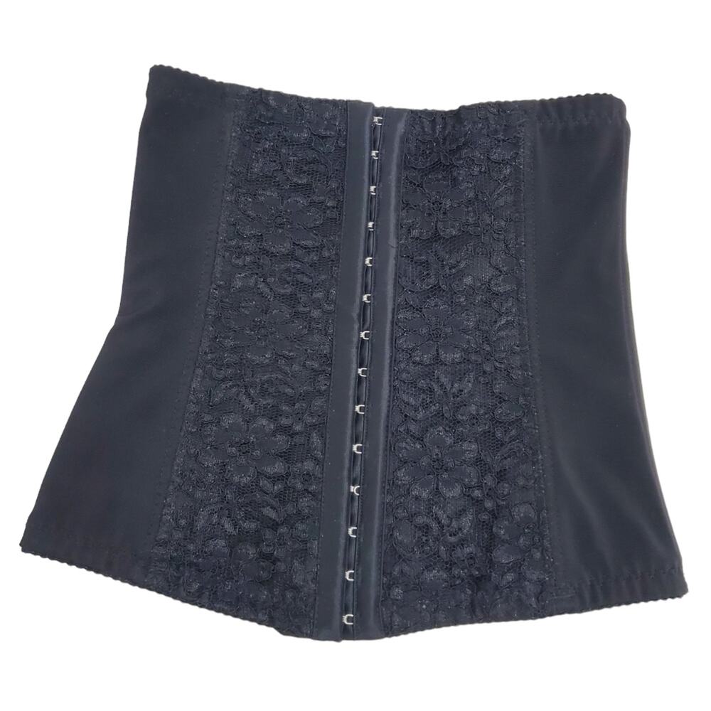 Lace Sheer Black Adjustable Waist Slimming Corset Belt